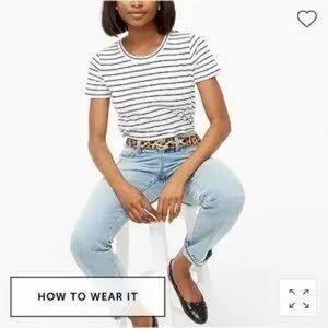 J. Crew Factory Girlfriend T Striped